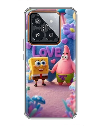 Чехол для Xiaomi 14 Pro с картинкой «Губка Боб Патрик»