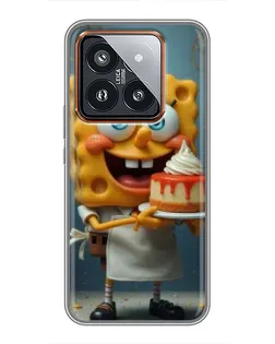 Чехол для Xiaomi 14 Pro с картинкой «Повар Спанч Боб» Чехол для Xiaomi 14 Pro с картинкой «Повар Спанч Боб»