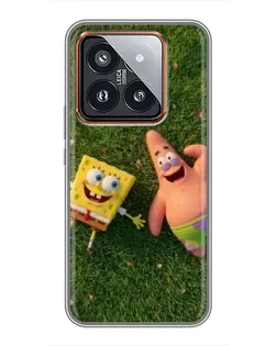 Чехол для Xiaomi 14 Pro с картинкой «Друзья на лужайке» Чехол для Xiaomi 14 Pro с картинкой «Друзья на лужайке»