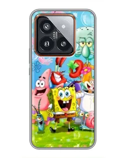 Чехол для Xiaomi 14 Pro с картинкой «Губка Боб и друзья» Чехол для Xiaomi 14 Pro с картинкой «Губка Боб и друзья»