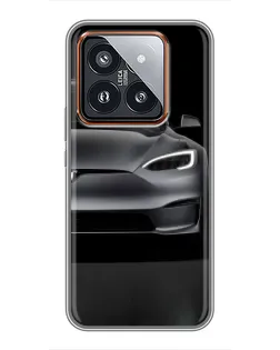 Чехол для Xiaomi 14 Pro с картинкой «Tesla Model S Look»