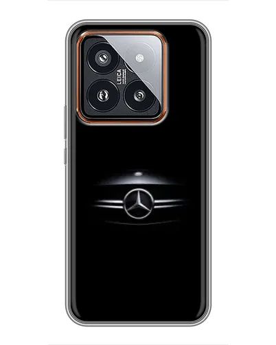 Чехол для Xiaomi 14 Pro с картинкой «Mercedes — абстрактные линии»