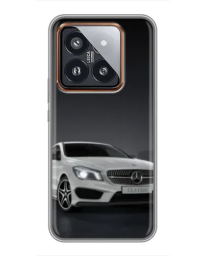 Чехол для Xiaomi 14 Pro с картинкой «Mercedes AMG GT Silver»