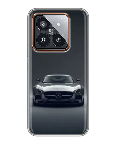 Чехол для Xiaomi 14 Pro с картинкой «Mercedes на черном»