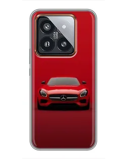 Чехол для Xiaomi 14 Pro с картинкой «Красный Mercedes AMG» Чехол для Xiaomi 14 Pro с картинкой «Красный Mercedes AMG»