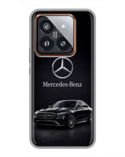 Чехол для Xiaomi 14 Pro с картинкой «Mercedes — решетка радиатора»