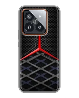 Чехол для Xiaomi 14 Pro с картинкой «Mercedes Carbon Grid» Чехол для Xiaomi 14 Pro с картинкой «Mercedes Carbon Grid»