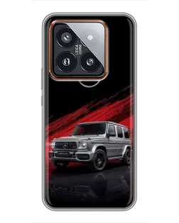 Чехол для Xiaomi 14 Pro с картинкой «Mercedes G-Class красный» Чехол для Xiaomi 14 Pro с картинкой «Mercedes G-Class красный»