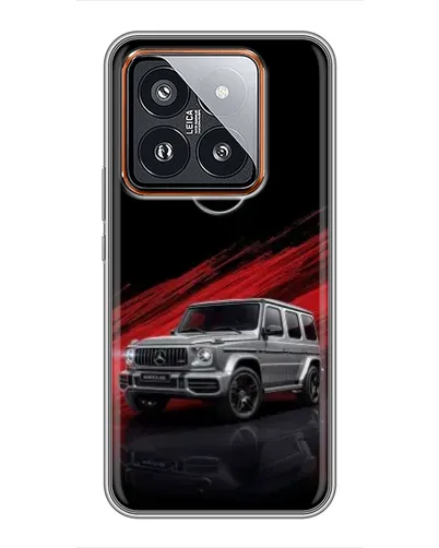 Чехол для Xiaomi 14 Pro с картинкой «Mercedes G-Class красный»