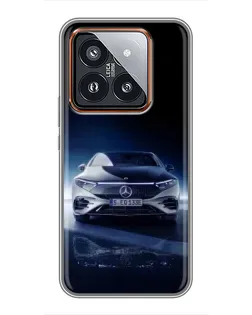 Чехол для Xiaomi 14 Pro с картинкой «Ночной Mercedes EQ» Чехол для Xiaomi 14 Pro с картинкой «Ночной Mercedes EQ»