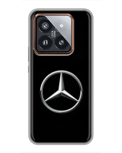 Чехол для Xiaomi 14 Pro с картинкой «Mercedes классический лого» Чехол для Xiaomi 14 Pro с картинкой «Mercedes классический лого»