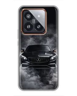 Чехол для Xiaomi 14 Pro с картинкой «Mercedes в дыму» Чехол для Xiaomi 14 Pro с картинкой «Mercedes в дыму»