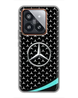 Чехол для Xiaomi 14 Pro с картинкой «Mercedes — бирюзовый акцент» Чехол для Xiaomi 14 Pro с картинкой «Mercedes — бирюзовый акцент»