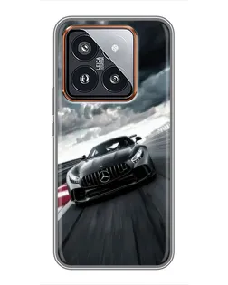 Чехол для Xiaomi 14 Pro с картинкой «Гоночный Mercedes AMG» Чехол для Xiaomi 14 Pro с картинкой «Гоночный Mercedes AMG»