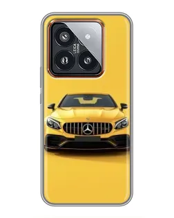 Чехол для Xiaomi 14 Pro с картинкой «Желтый Mercedes GT» Чехол для Xiaomi 14 Pro с картинкой «Желтый Mercedes GT»