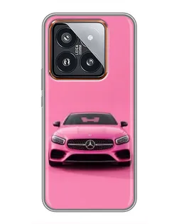 Чехол для Xiaomi 14 Pro с картинкой «Розовый Mercedes AMG» Чехол для Xiaomi 14 Pro с картинкой «Розовый Mercedes AMG»
