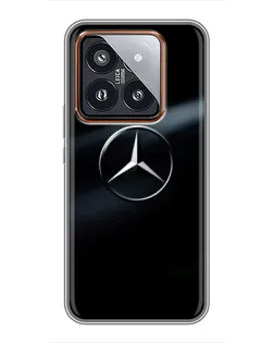 Чехол для Xiaomi 14 Pro с картинкой «Mercedes на металле» Чехол для Xiaomi 14 Pro с картинкой «Mercedes на металле»