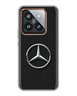 Чехол для Xiaomi 14 Pro с картинкой «Карбоновый Mercedes стиль» Чехол для Xiaomi 14 Pro с картинкой «Карбоновый Mercedes стиль»
