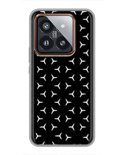 Чехол для Xiaomi 14 Pro с картинкой «Mercedes паттерн звезд» Чехол для Xiaomi 14 Pro с картинкой «Mercedes паттерн звезд»