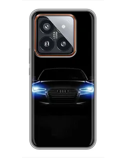 Чехол для Xiaomi 14 Pro с картинкой «Audi в неоне» Чехол для Xiaomi 14 Pro с картинкой «Audi в неоне»