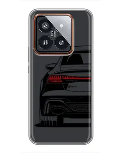 Чехол для Xiaomi 14 Pro с картинкой «Задняя часть Audi — арт» Чехол для Xiaomi 14 Pro с картинкой «Задняя часть Audi — арт»