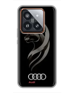 Чехол для Xiaomi 14 Pro с картинкой «Графика — пантера и Audi» Чехол для Xiaomi 14 Pro с картинкой «Графика — пантера и Audi»