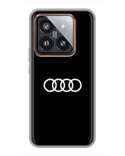 Чехол для Xiaomi 14 Pro с картинкой «Audi White Logo» Чехол для Xiaomi 14 Pro с картинкой «Audi White Logo»