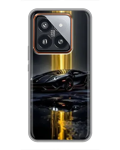 Чехол для Xiaomi 14 Pro с картинкой «Ночной Lamborghini драйв»