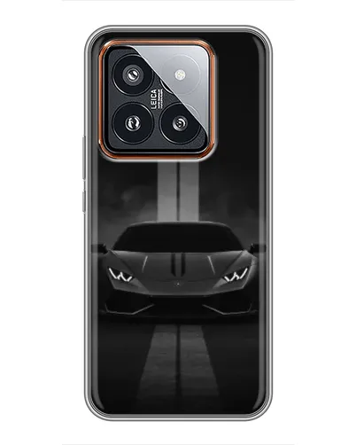 Чехол для Xiaomi 14 Pro с картинкой «Lamborghini симметрия дорог»