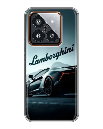 Чехол для Xiaomi 14 Pro с картинкой «Классическая надпись Lamborghini»