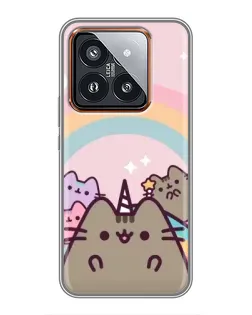 Чехол для Xiaomi 14 Pro с картинкой «Единорог Pusheen» Чехол для Xiaomi 14 Pro с картинкой «Единорог Pusheen»