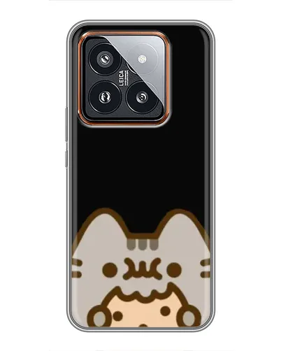 Чехол для Xiaomi 14 Pro с картинкой «Пушин на черном»