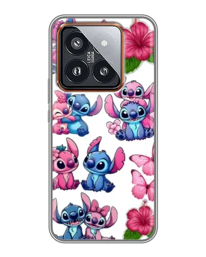 Чохол для Xiaomi 14 Pro з картинкою «Стікери Stitch та Angel» Чохол для Xiaomi 14 Pro з картинкою «Стікери Stitch та Angel»