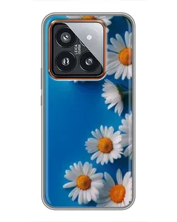 Чехол для Xiaomi 14 Pro с картинкой «Белоснежные маргаритки»