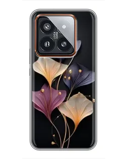 Чехол для Xiaomi 14 Pro с картинкой «Лиловые цветы грации»