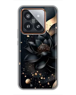 Чехол для Xiaomi 14 Pro с картинкой «Черный лотос»