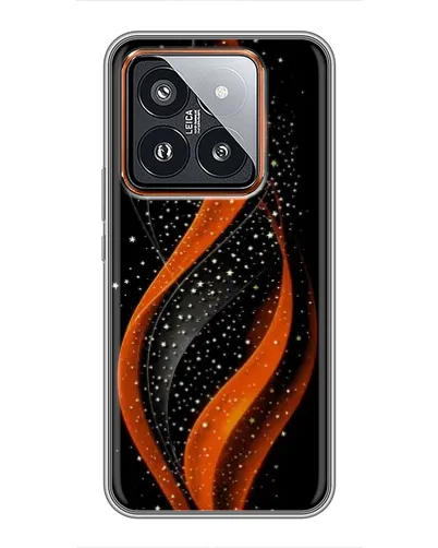 Чехол для Xiaomi 14 Pro с картинкой «Огненная звездная волна»