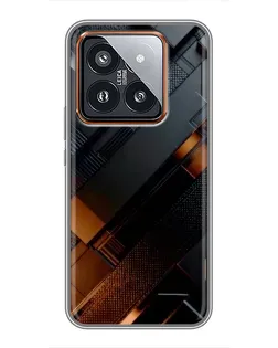 Чехол для Xiaomi 14 Pro с картинкой «Черные геометрические блоки» Чехол для Xiaomi 14 Pro с картинкой «Черные геометрические блоки»