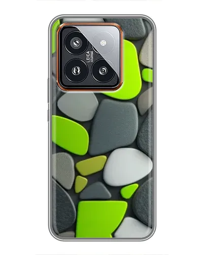 Чехол для Xiaomi 14 Pro с картинкой «Яркая неоновая галька»