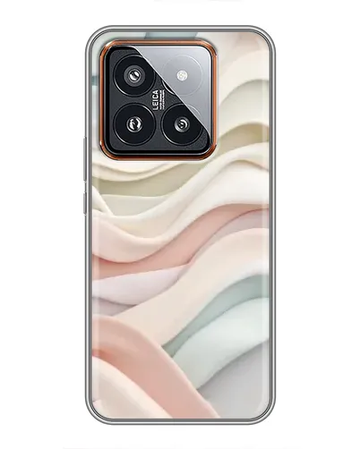 Чехол для Xiaomi 14 Pro с картинкой «Пастельные нежные волны»