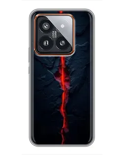 Чехол для Xiaomi 14 Pro с картинкой «Kрасная лавовая трещина» Чехол для Xiaomi 14 Pro с картинкой «Kрасная лавовая трещина»
