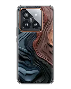 Чехол для Xiaomi 14 Pro с картинкой «Цветные волны каньона» Чехол для Xiaomi 14 Pro с картинкой «Цветные волны каньона»