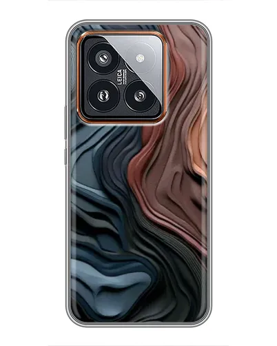 Чехол для Xiaomi 14 Pro с картинкой «Цветные волны каньона»