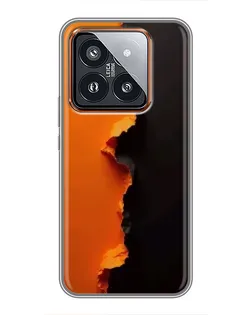Чехол для Xiaomi 14 Pro с картинкой «Оранжевый разлом» Чехол для Xiaomi 14 Pro с картинкой «Оранжевый разлом»
