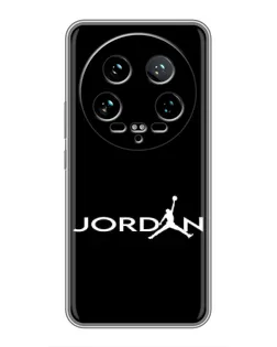 Чехол для Xiaomi 14 Ultra с картинкой «Jordan White Logo»