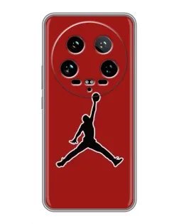Чехол для Xiaomi 14 Ultra с картинкой «Jordan Red Back»