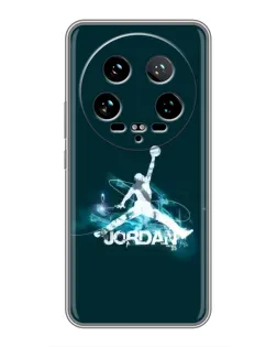 Чехол для Xiaomi 14 Ultra с картинкой «Jordan Blue Fire»