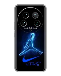 Чехол для Xiaomi 14 Ultra с картинкой «Jordan Neon Blue»