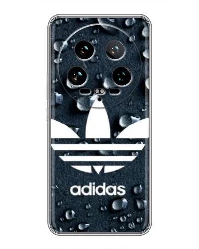 Чехол для Xiaomi 14 Ultra с картинкой «Adidas Trefoil Blue»