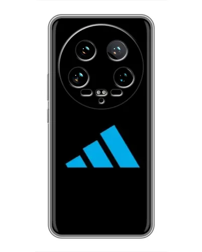 Чехол для Xiaomi 14 Ultra с картинкой «Adidas Cyan Logo»
